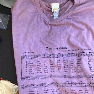 Amazing Grace music comfort color Bella Canvas t shirt NEW